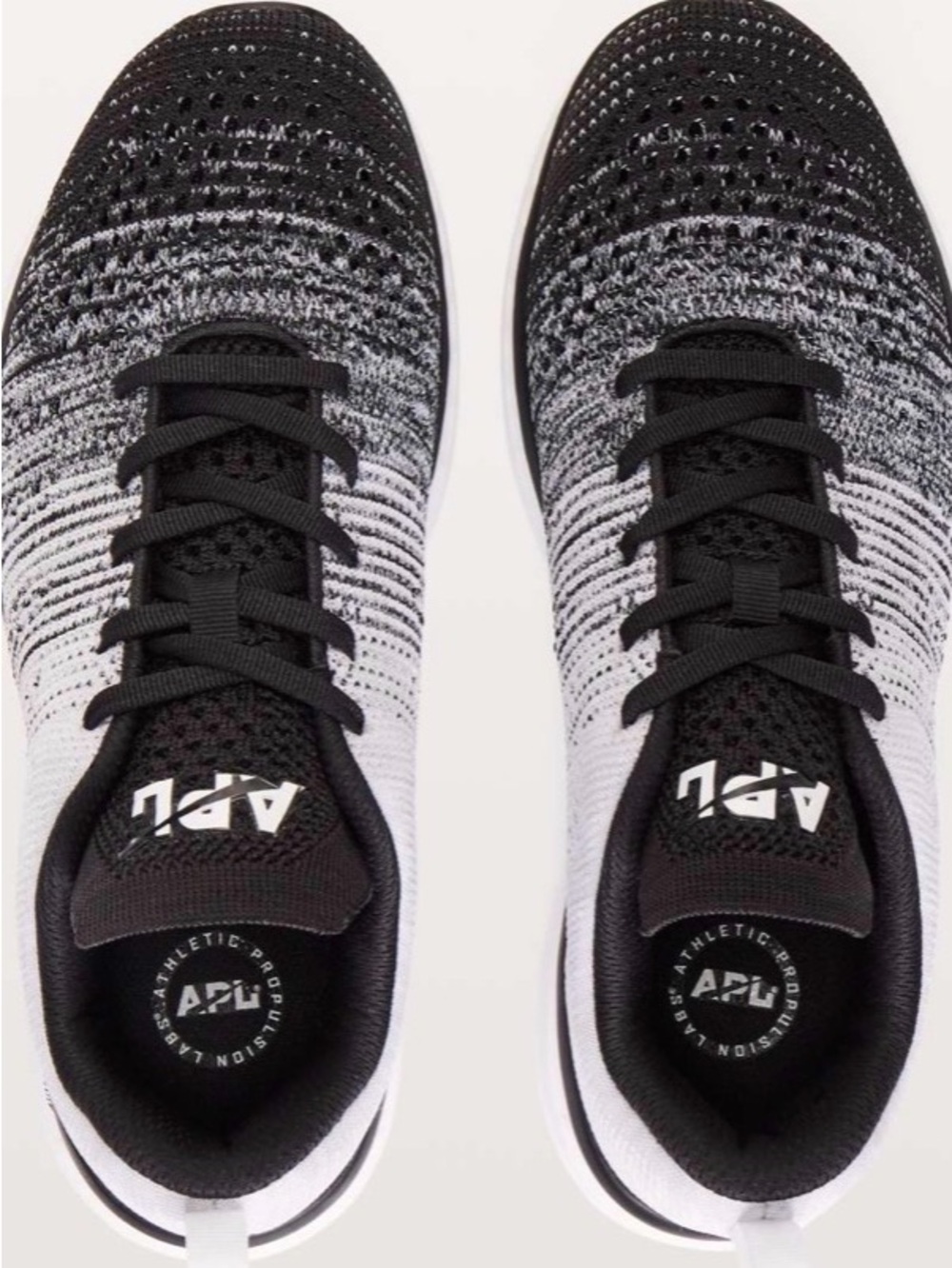 APL Womens TechLoom Pro Shoe Athletic Sneakers. Black, Grey & White .